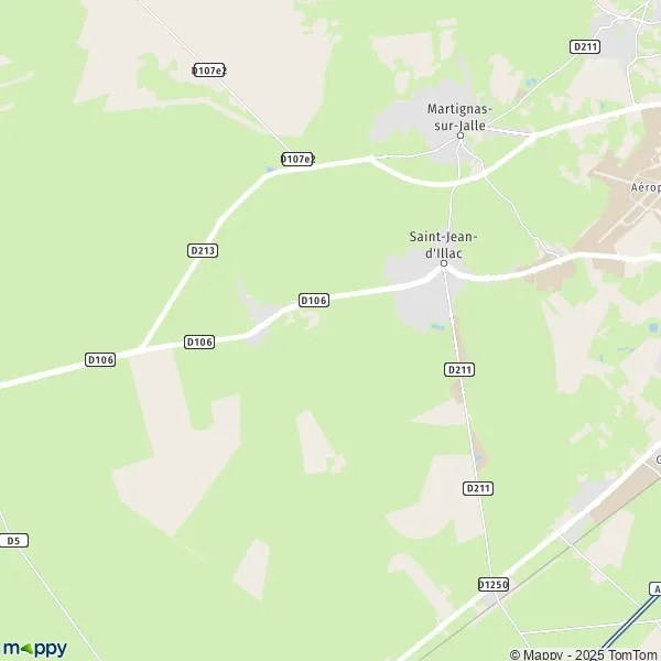 Plan SaintJeand'Illac carte de SaintJeand'Illac (33127) et infos