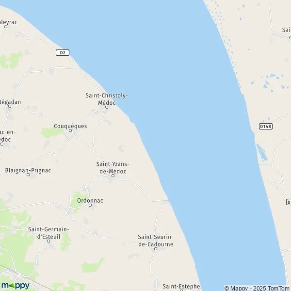 Plan SaintYzansdeMédoc carte de SaintYzansdeMédoc (33340) et