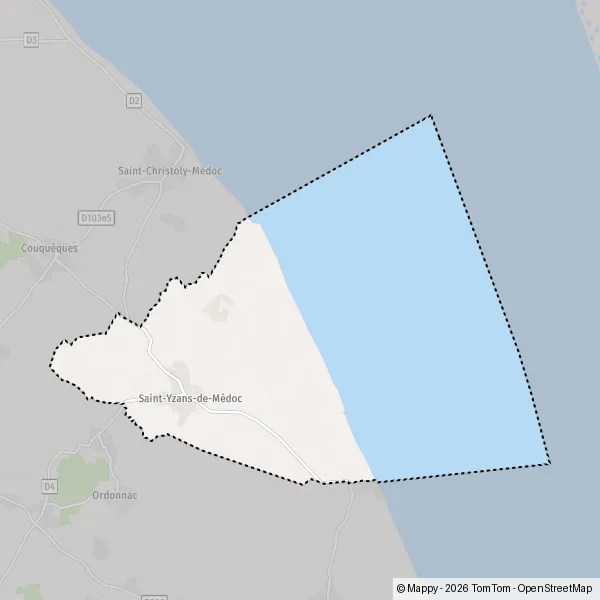 Plan SaintYzansdeMédoc carte de SaintYzansdeMédoc (33340) et