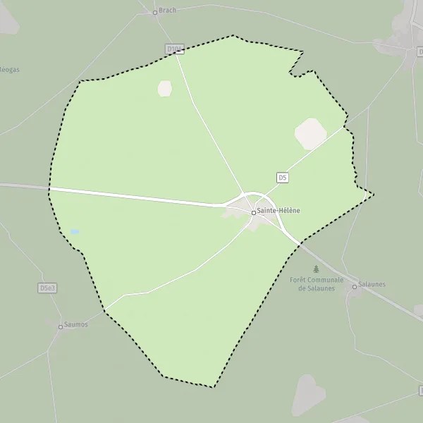 Plan SainteHélène carte de SainteHélène (33480) et infos pratiques