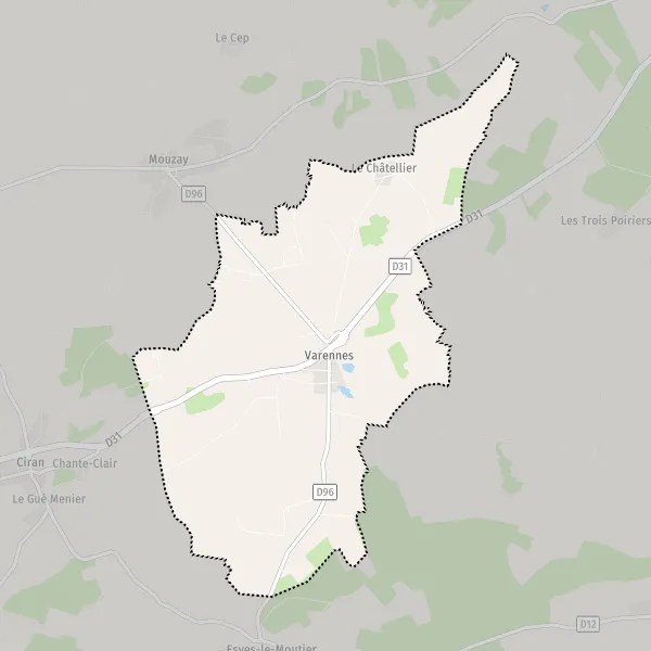 Plan varennes carte de varennes (37600) et infos pratiques