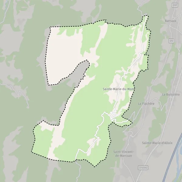 Plan SainteMarieduMont carte de SainteMarieduMont (38660) et infos pratiques