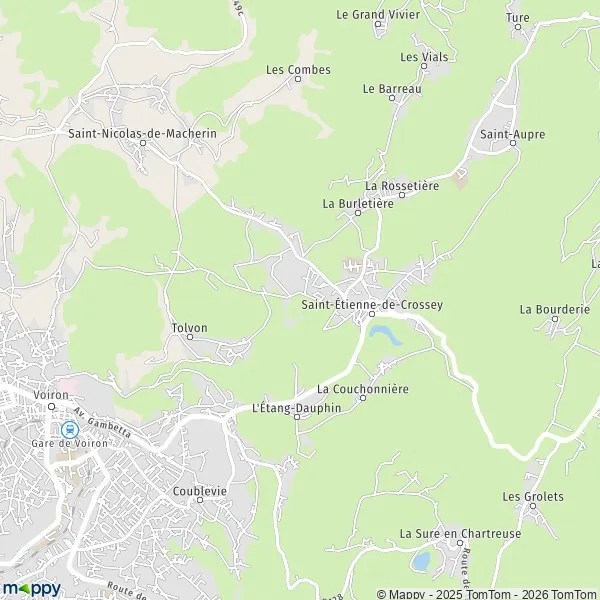 Plan SaintÉtiennedeCrossey carte de SaintÉtiennedeCrossey