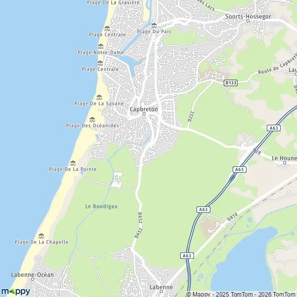 Pain Points Plan capbreton carte de capbreton (40130) et infos pratiques