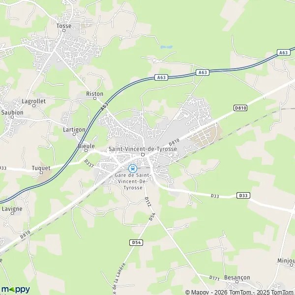 Les Points À Améliorer Dans La Carte De Saint Vincent De Tyrosse Plan saintvincentdetyrosse carte de saintvincentdetyrosse