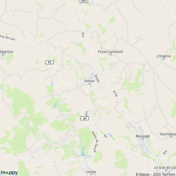 Plan Fortan carte de Fortan (41360) et infos pratiques