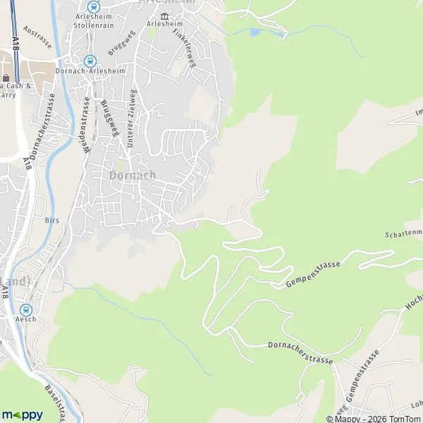 Pain Points Liés À Mulhouse Dornach Carte Plan dornach carte de dornach (4143) et infos pratiques