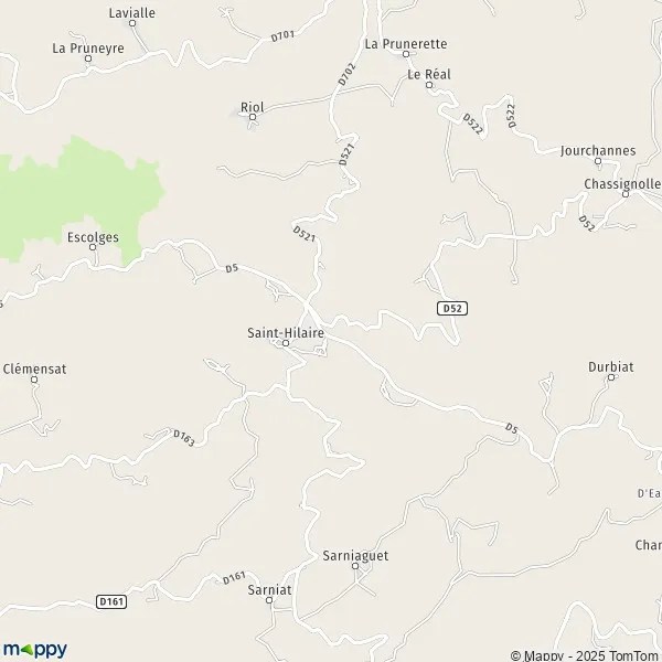 Plan SaintHilaire carte de SaintHilaire (43390) et infos pratiques