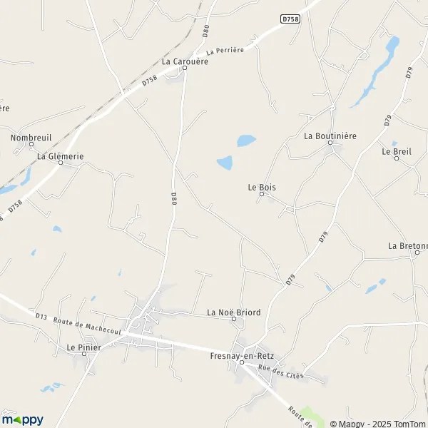 Plan SainteThérèse carte de SainteThérèse (44580) et infos pratiques