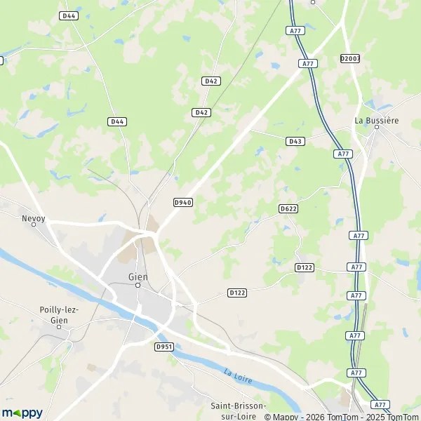 Plan De La Ville De Gien 45 Plan gien carte de gien (45500) et infos pratiques