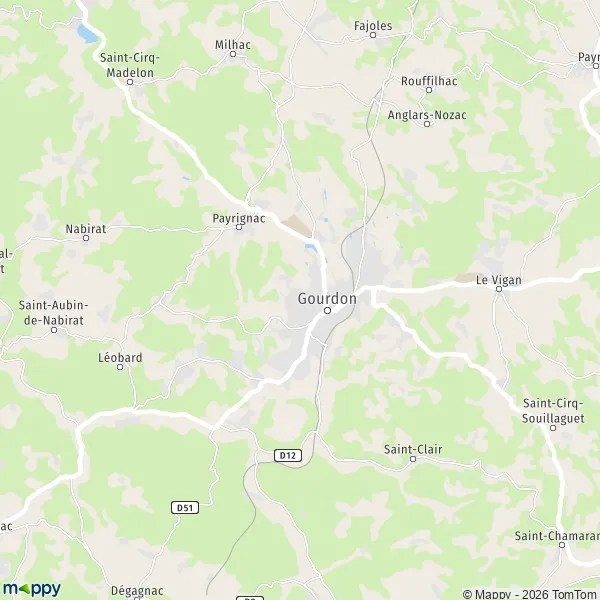 Gourdon Carte Plan gourdon carte de gourdon (46300) et infos pratiques