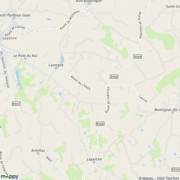 Plan lavergne carte de lavergne (47800) et infos pratiques