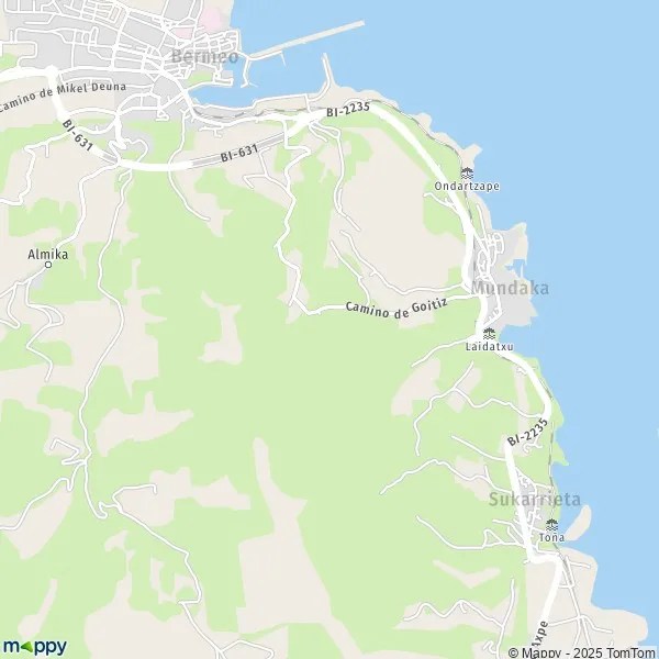 Plan Mundaka carte de Mundaka (48360) et infos pratiques