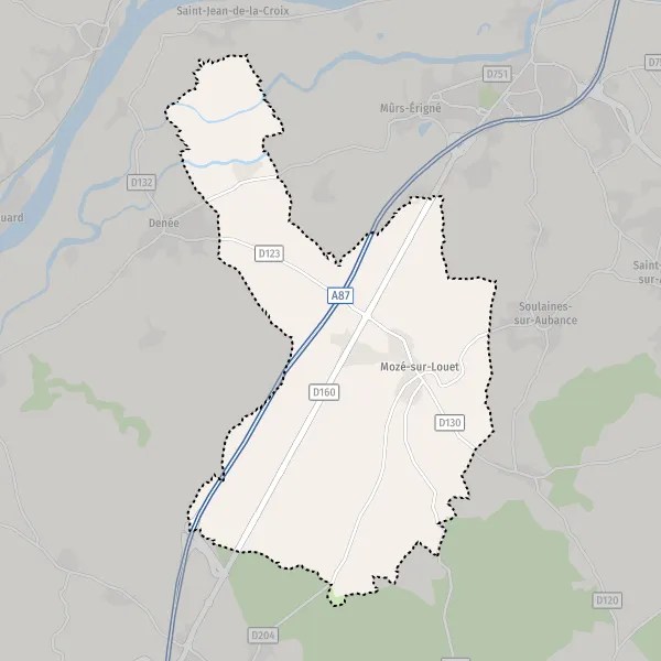 Plan MozésurLouet carte de MozésurLouet (49610) et infos pratiques