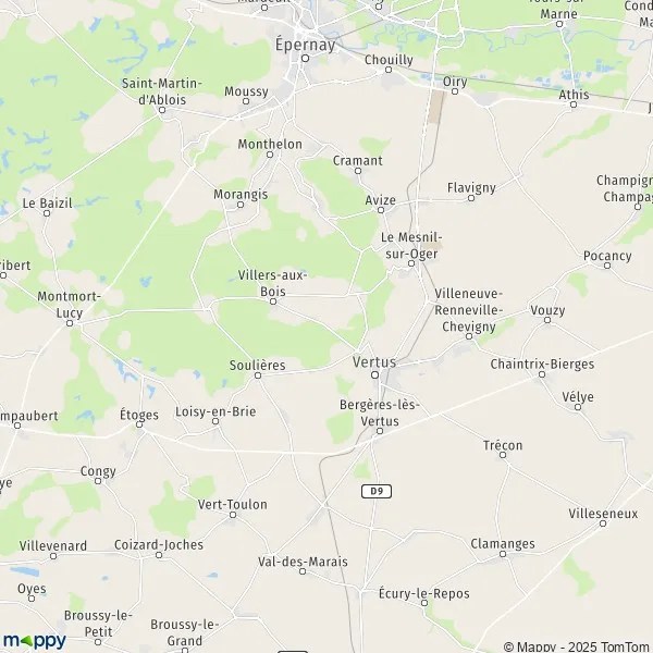 Plan BlancsCoteaux carte de BlancsCoteaux (51130) et infos pratiques