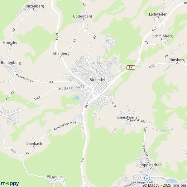 Plan Birkenfeld carte de Birkenfeld (55765) et infos pratiques