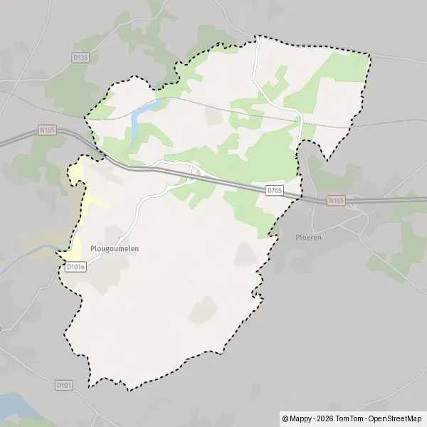 Plougoumelen Carte Plan plougoumelen carte de plougoumelen (56400) et infos pratiques