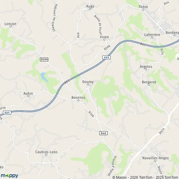 Plan Doumy carte de Doumy (64450) et infos pratiques