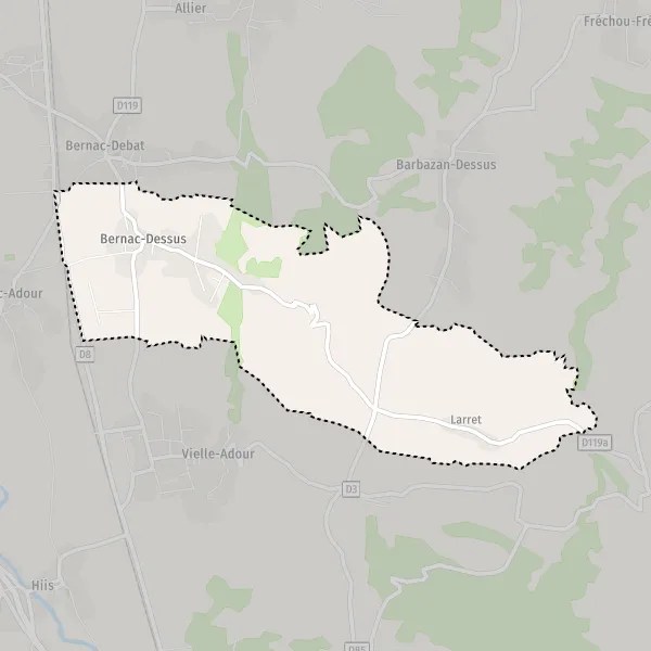 Plan BernacDessus carte de BernacDessus (65360) et infos pratiques