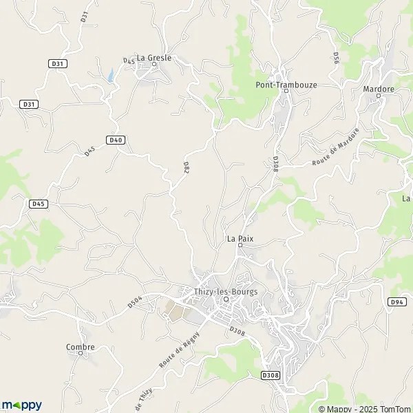 Plan La Sarre carte de La Sarre (69240) et infos pratiques