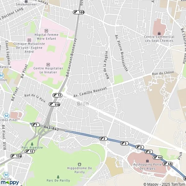 Plan de Bron Voyages Cartes