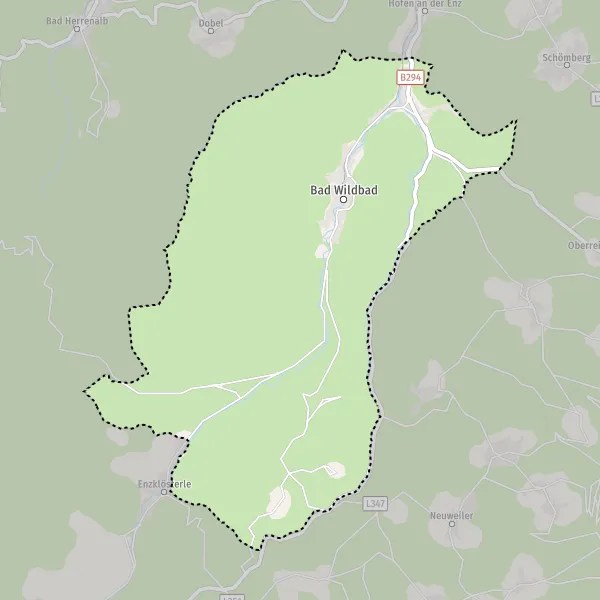 Landkarte Bad Wildbad Plan Bad Wildbad carte de Bad Wildbad (75323) et infos pratiques