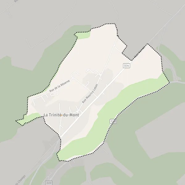 Plan La TrinitéduMont carte de La TrinitéduMont (76170) et infos