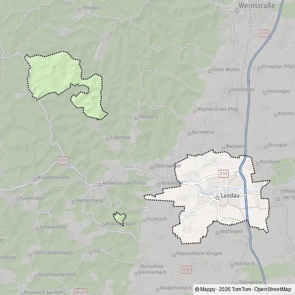 Plan landauinderpfalz carte de landauinderpfalz (76829) et infos pratiques