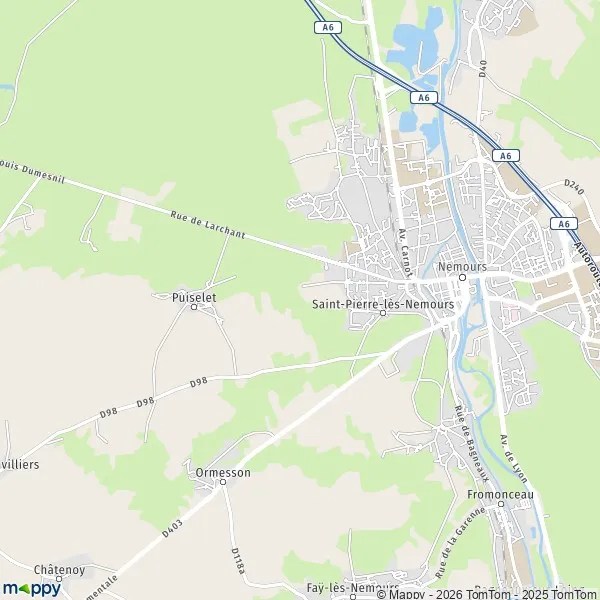 Plan SaintPierrelèsNemours carte de SaintPierrelèsNemours