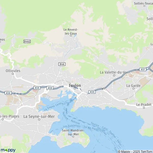 Plan Toulon carte de Toulon (83100) et infos pratiques
