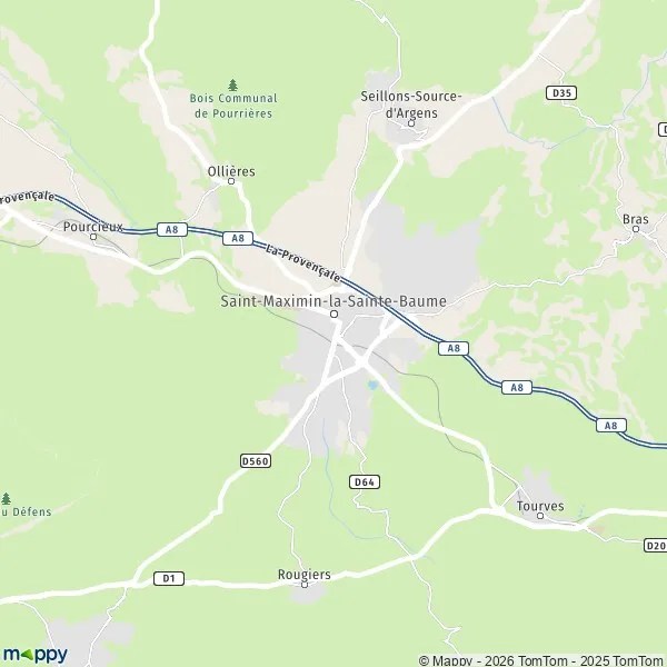 Les Points Douloureux De La Carte De St Maximin La Ste Baume Plan SaintMaximinlaSainteBaume carte de SaintMaximinlaSainte