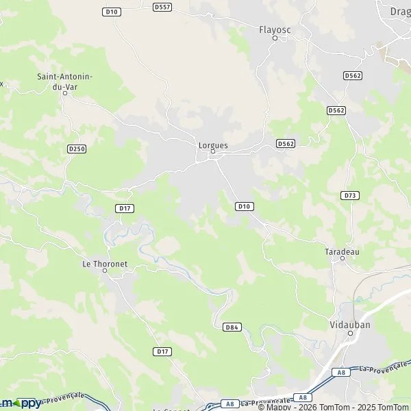 Carte Lorgues Plan carte de (83510) et infos pratiques