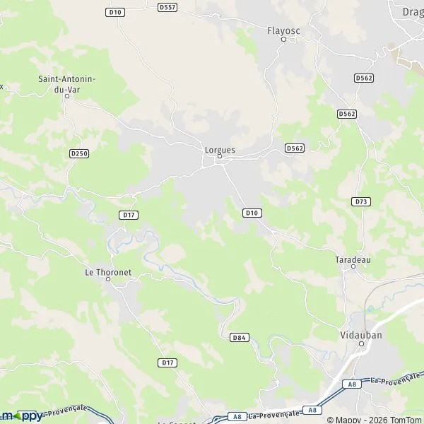 Plan carte de (83510) et infos pratiques