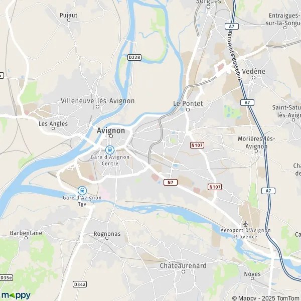 Plan Avignon carte de Avignon (84000) et infos pratiques