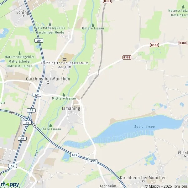 Karte Ismaning Plan Ismaning carte de Ismaning (85737) et infos pratiques