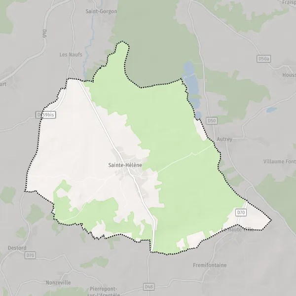 Plan SainteHélène carte de SainteHélène (88700) et infos pratiques