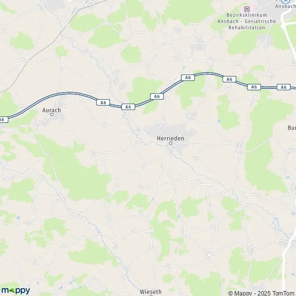 91567 Herrieden Karte Plan Herrieden carte de Herrieden (91567) et infos pratiques