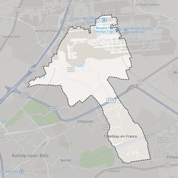 Plan TremblayenFrance carte de TremblayenFrance (93290) et infos