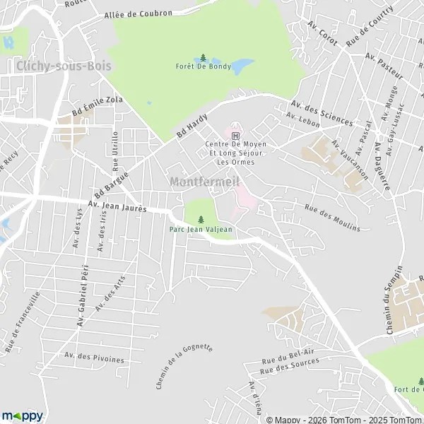 Plan De Montfermeil Plan montfermeil carte de montfermeil (93370) et infos pratiques