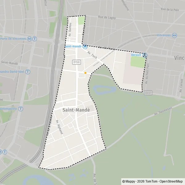 Plan SaintMandé carte de SaintMandé (94160) et infos pratiques