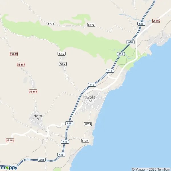 Plan Avola carte de Avola (96012) et infos pratiques