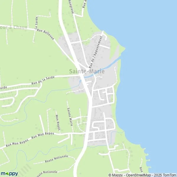 Plan capesterrebelleeau carte de capesterrebelleeau (97130) et