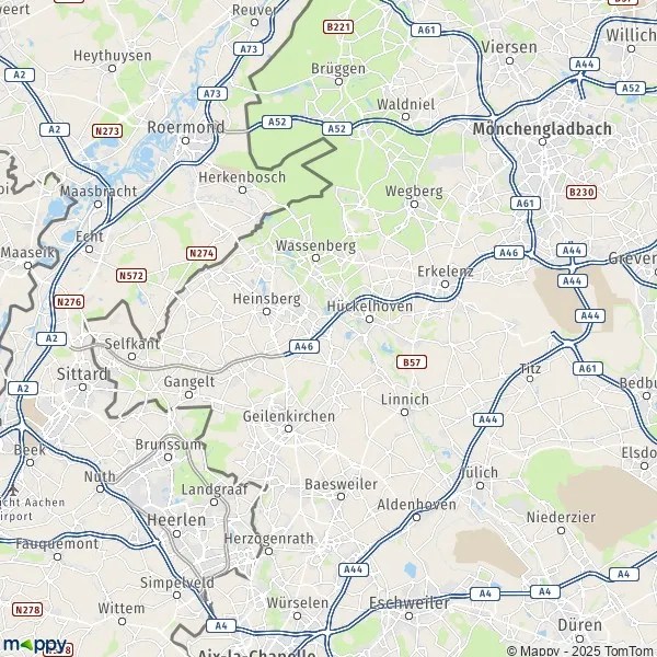 Carte Heinsberg plan de Heinsberg et infos pratiques Mappy