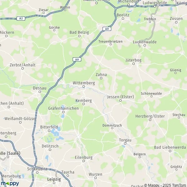 Carte Wittenberg plan de Wittenberg et infos pratiques Mappy