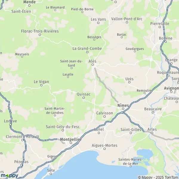 Carte Gard plan de Gard et infos pratiques Mappy