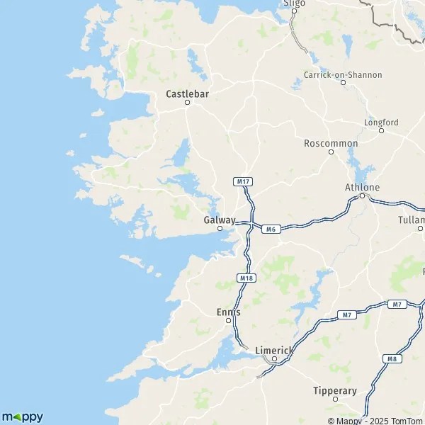 Plan Galway carte de Galway (H54) et infos pratiques