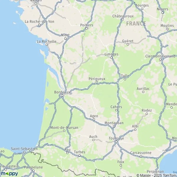 Carte NouvelleAquitaine plan de NouvelleAquitaine et infos