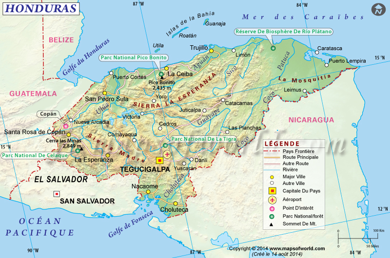 Pain Points Carte du Honduras