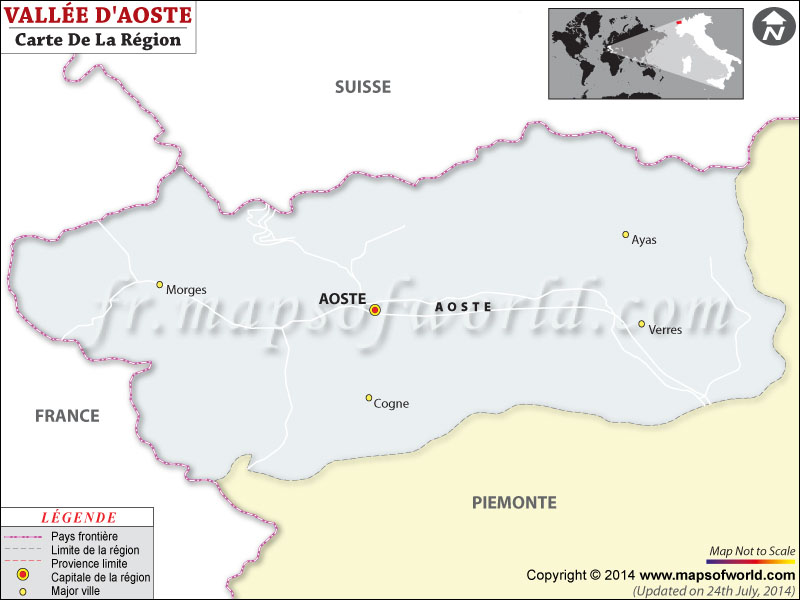 Pain Points De Aoste France Carte Vallée d'Aoste Carte