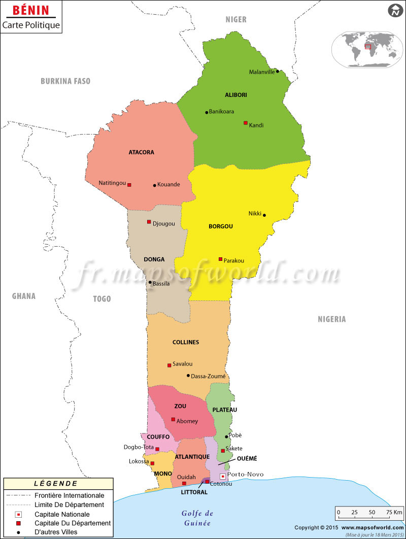 Carte Du Bénin Avec Les Villes My blog